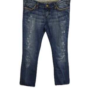 Mavi Olivia Embroidered Straight Leg Jeans Sz 30